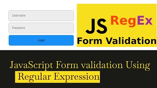 JavaScript Form Validation  Using Regular Expressions  Simplified [upl. by Ardeth798]