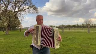 LAccordéoniste Edith Piaf  Accordion cover by Dany Desnyder  Musical postcard [upl. by Adlihtam]