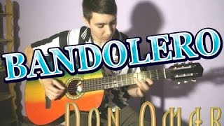 BANDOLERO DON OMAR TUTORIAL GUITARRA  TAB [upl. by Namien]