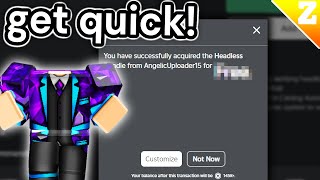 How To GET The NEW BEST FAKE HEADLESS Bundle in Roblox QUICK [upl. by Bruyn]