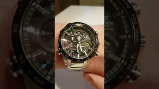 Tachymeter function on Casio EQB501 [upl. by Hijoung]