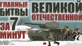 Главные битвы Великой Отечественной войны за 7 минут [upl. by Bigod]