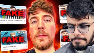 Top 5 Times When Mr Beast Faked His VideosProof  Casetoo Reacts [upl. by Novets]