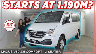 Maxus V80 25 Comfort 13seater Budget Van for VAN LIFE Campervan Cargo Shuttle RiT Riding in Tandem [upl. by Eittak]