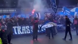 Ipswich Town FansUltras warming up for the derby against Norwich City [upl. by Brittni445]