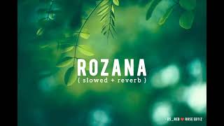 Rozana  slowed  reverb   Lofi version  DSRED ❤️ ROSE Editz [upl. by Klein]