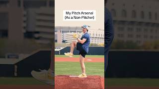 My Pitch Arsenal As a NonPitcher That Last Pitch 😷🤢 baseball [upl. by Philemon]