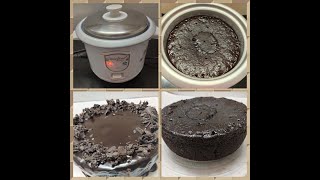 BIRTHDAY CAKE  ELECTRIC RICE COOKER CAKE  HOW TO BAKE CAKE IN RICE COOKER  NO OVEN  EGGLESS [upl. by Imaon]