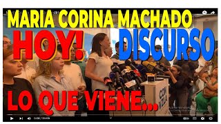 🔴LIBERTAD FUTURO MARIA CORINA NO SE RINDEESCUCHE SU DISCURSO MENSAJE HOY [upl. by Melas]