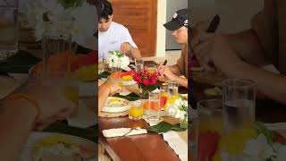 Lavish breakfast with your friends in your villa in Siargao [upl. by Euqimod951]