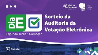 Sorteios das Urnas Eletrônicas que serão submetidas à Auditoria da Votação Eletrônica  Eleições 2° [upl. by Noevart]