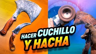 Cómo hacer tu propia hacha y cuhillo [upl. by Grunberg]