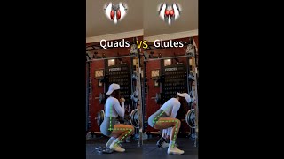 Know your squats more GLUTES vs more QUADS [upl. by Erehc]