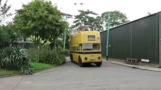 Unique opentop Bournemouth trolleybus 202 ALJ 986 and London 260 CUL 260 [upl. by Craven]