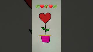 Heart drawing 💓 shortvideo ytshorts trending artandcraft viralshort shivcreativearts [upl. by Maddeu]