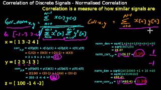 Normalised Correlation Explanation with Demo [upl. by Kitti]