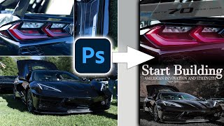 Car Poster Photoshop Tutorial [upl. by Atteynad]