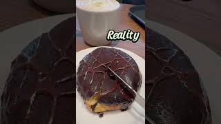 TRENDING STARBUCKS CHOCOLATE DONUT trending expectationvsreality [upl. by Emee]