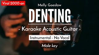 Denting  Melly Goeslaw Karaoke Akustik  Male Key [upl. by Mayne218]