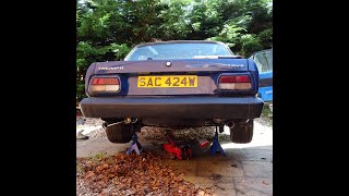 TRIUMPH TR7 V8 Exhaust system issues [upl. by Sadella]