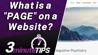 What is a quotPagequot on a website Web Page vs Web Site Size of Web Pages and more [upl. by Neret]