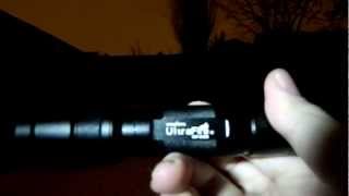 ultrafire wf 502B flashlight review part 2 [upl. by Jacey]