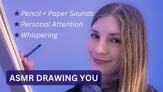 ASMR Drawing Your Portrait Roleplay Personal Attention [upl. by Dimah39]