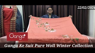 Ganga Ke Suit Pure Woll Winter Collection Katran market wale Bhaiya Vanshika collection 22224 [upl. by Dolph]