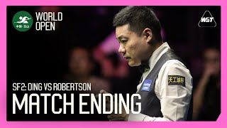 SF2 Ding vs Robertson MATCH ENDING 😅  World Open 2024 [upl. by Lissak]