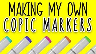 MAKING COPIC MARKER COLORS FROM SCRATCH [upl. by Clifford469]