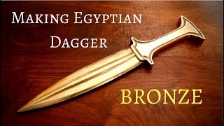 Casting an Egyptian bronze age dagger [upl. by Munt354]