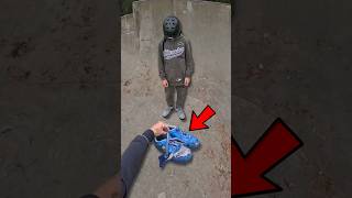 i felt BAD for him😭 scooter skatepark shoes funny comedy skate bike spanner [upl. by Yztim]