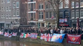 Aston Villa fans in Amsterdam before Ajax match  792024 [upl. by Hadihahs]