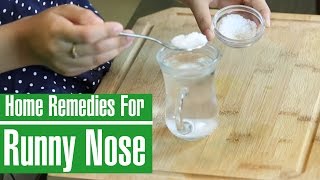 3 BEST NATURAL HOME REMEDIES TO STOP RUNNY NOSE [upl. by Aelber]