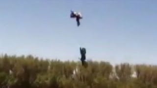 Stuntmans Big Jump Goes Horribly Wrong Caught on Tape [upl. by Yale]