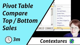 How to Compare Top and Bottom Products with Excel Pivot Table [upl. by Keyte317]