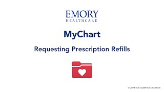 Requesting Prescription Refills in MyChart [upl. by Florence]