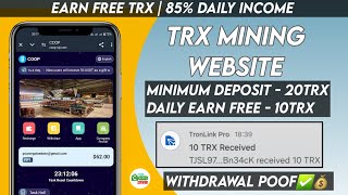 New Usdt Mining Site  Usdt Earning site  TRX Usdt Mining app  cloud mining  Usdt investment site [upl. by Alake218]