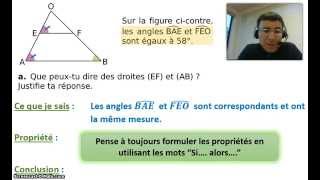 Angles et parallélisme  Exercice corrigé 3 [upl. by Nine]