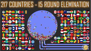 217 Countries  15 Round Ultimate Eliminations  WORLD MARBLE RACE 16 [upl. by Nagle478]