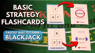 Basic Strategy Flashcards For BLACKJACK  Fastest Way to Learn Basic Strategy [upl. by Newhall]