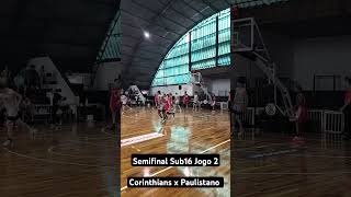 Semifinal Sub16 Jogo 2 Corinthians x Paulistano basketball paulistano corinthians fpb [upl. by Ailema209]