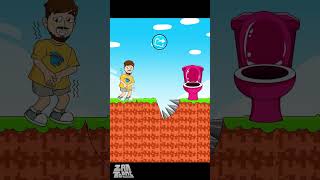 Help Mr Beast choose Correct way to Avoid the Trap to Go to The Toilet  Funny Cartoon shorts [upl. by Ahsenar]