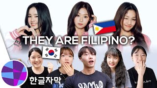 KOREANS SHOCKED BY 1ST FILIPINO KPOP LINE Elisia Gehlee Jin HyeonJu of UNIS  ELs Planet [upl. by Haisa]