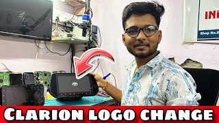 Clarion logo change kaise kre  clarion music system logo change  Clarion software issue clarion [upl. by Etaner]