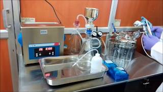 Millipore test setup for parts cleanliness analysis [upl. by Hoshi253]