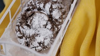 Dark Chocolate Crinkles Recipe  Yummy PH [upl. by Anhavas]