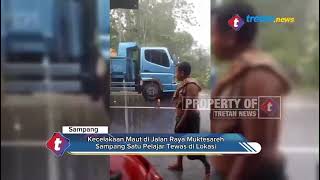 Kecelakaan Maut di Jalan Raya Muktesareh Satu Pelajar Tewas di Lokasi [upl. by Rehoptsirhc]