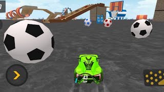 Playing Football with the Racing Car  Ramp Car Racing 3D [upl. by Greene]