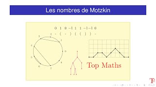 Nombres de Motzkin [upl. by Lawford]